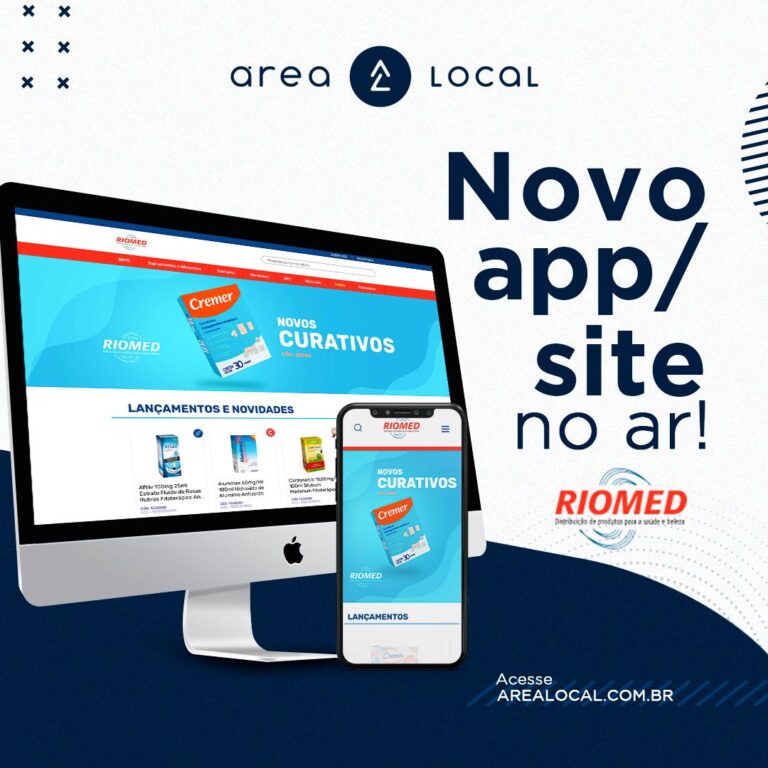 RIOMED cria novo site e app de catálogo de produtos
