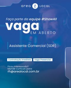 Vaga: Assistente Comercial (SDR)