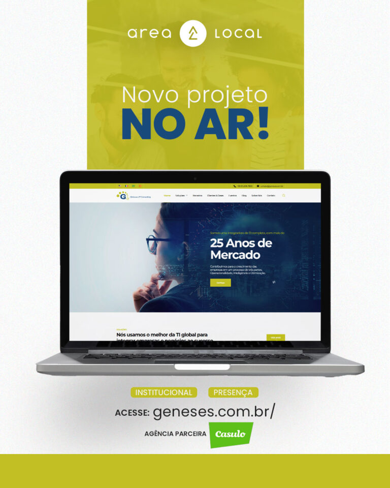 Lançamento do Novo Site da Gêneses IT