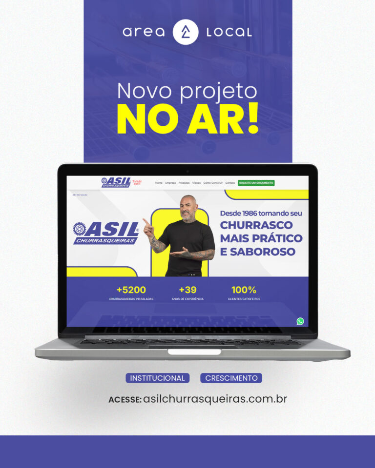 Área Local apresenta o novo site da Asil Churrasqueiras