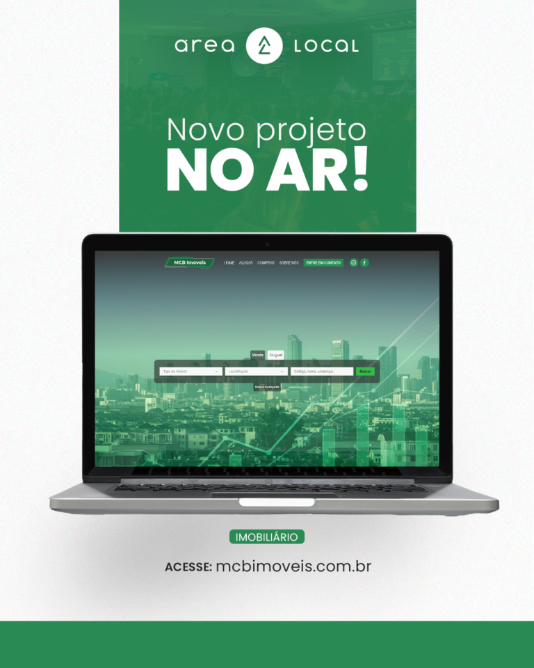Novo site da MCB Imóveis