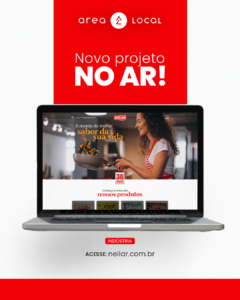 Novo site da Neilar desenvolvido pela Área Local: modernidade, velocidade e clareza
