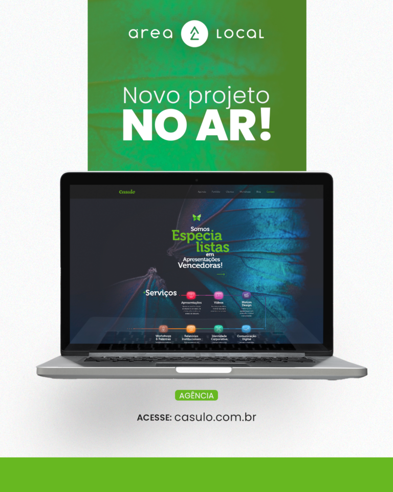 O Novo site da Casulo está no ar! e destaca design moderno e criativo