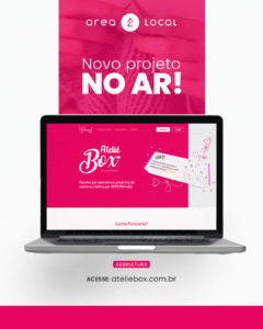 Novo site do Ateliê Box desenvolvido pela Área Local