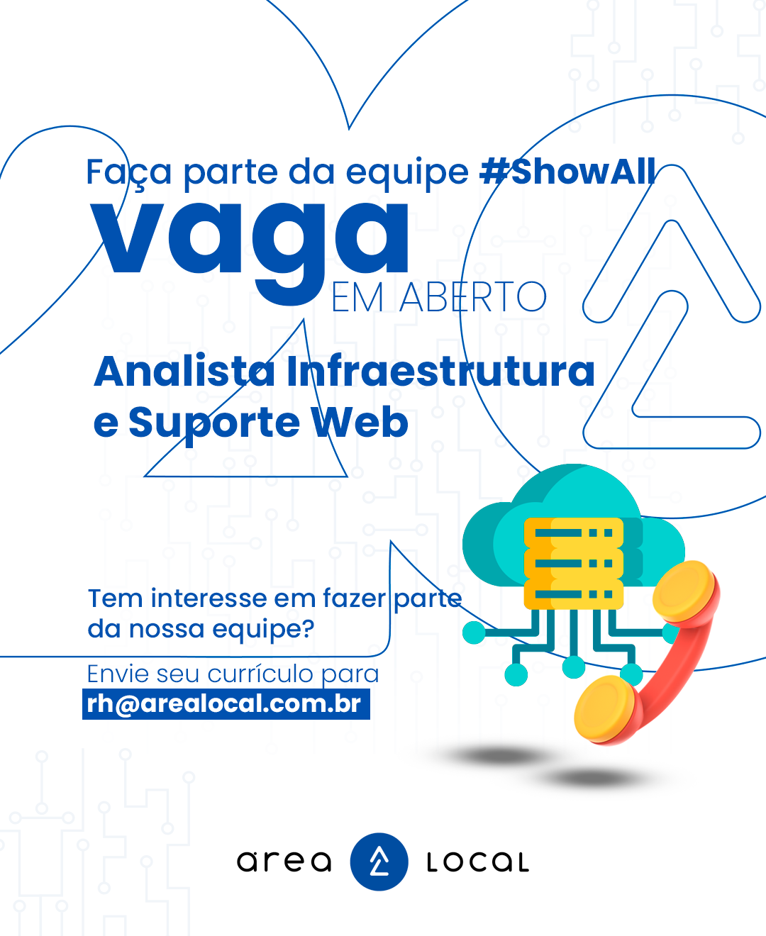 Vaga emprego: Analista Infraestutura e Suporte web
